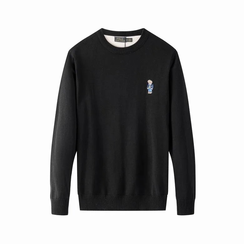 Bear-Embroidered Jumper