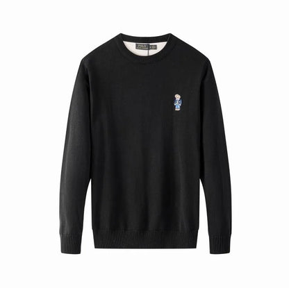 Bear-Embroidered Jumper