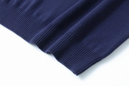 Cable Quarter-Zip Jumper with Embroidered Bear