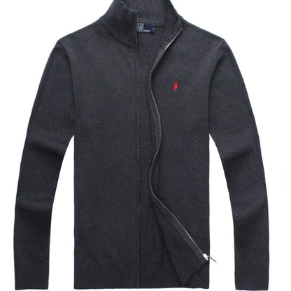 Cotton Full-Zip Jumper