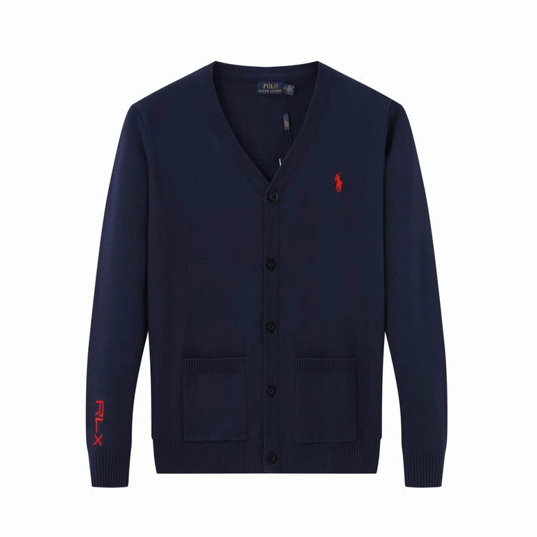 Wool V-Neck Letter Cardigan