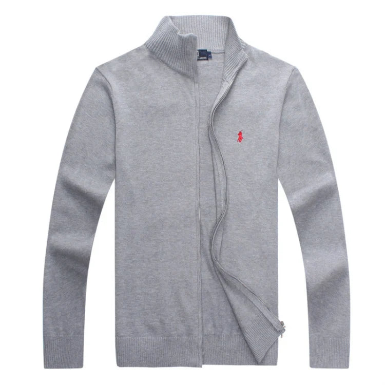 Cotton Full-Zip Jumper
