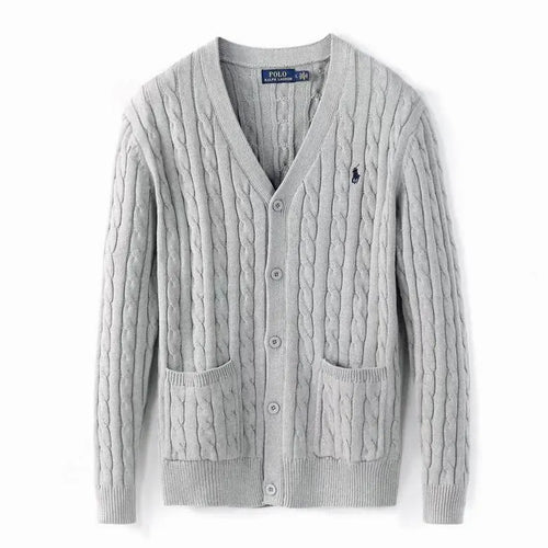 Cable-Knit Wool-Cashmere Cardigan