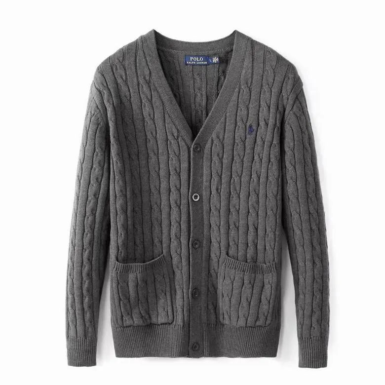 Cable-Knit Wool-Cashmere Cardigan