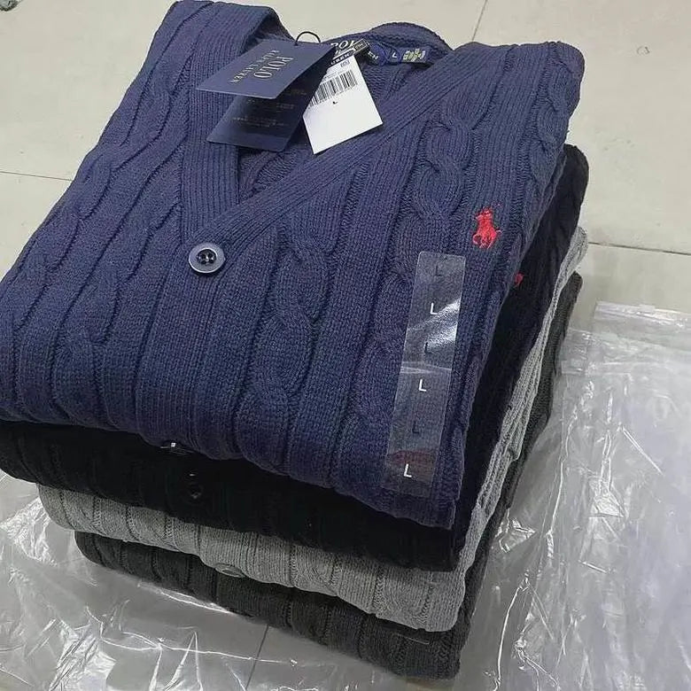 Cable-Knit Wool-Cashmere Cardigan