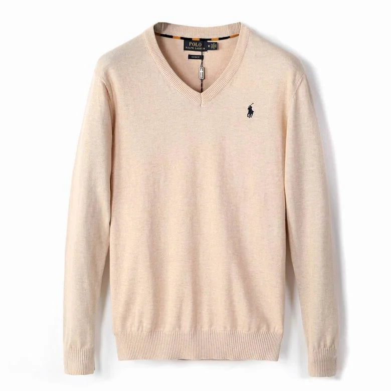 Fit Cotton V-Neck Jumper