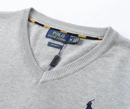 Fit Cotton V-Neck Jumper