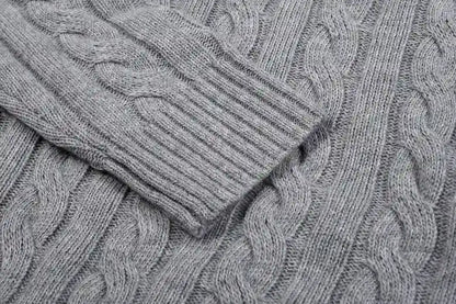 New Cable-Knit Quarter-Zip Jumper