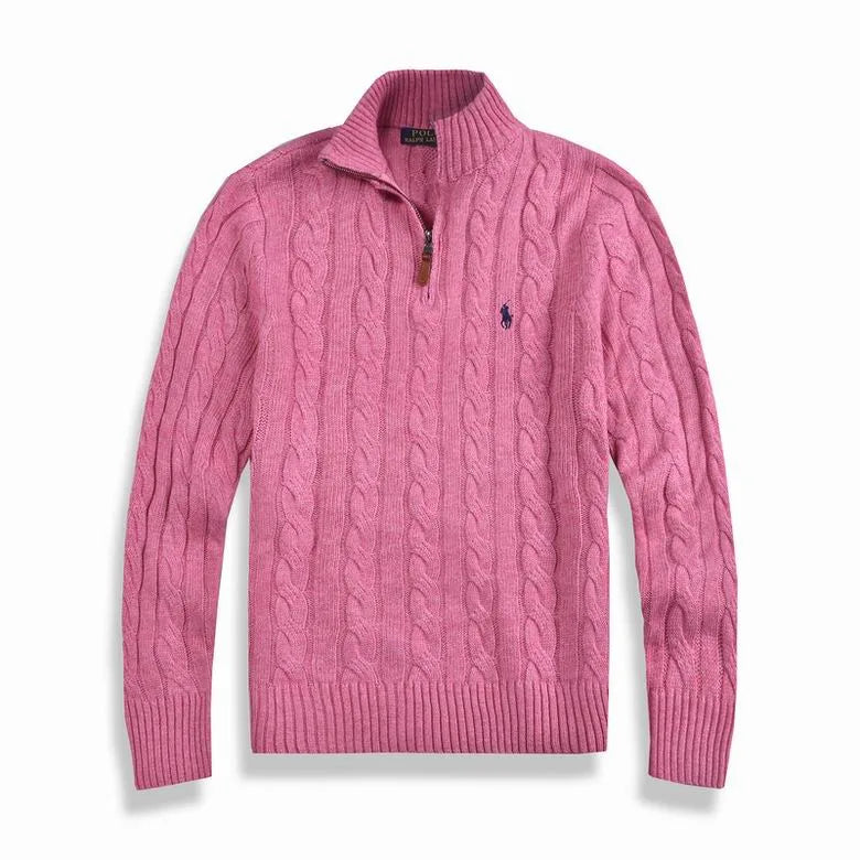 New Cable-Knit Quarter-Zip Jumper