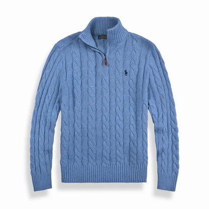 New Cable-Knit Quarter-Zip Jumper