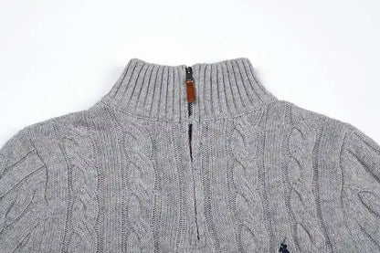 New Cable-Knit Quarter-Zip Jumper