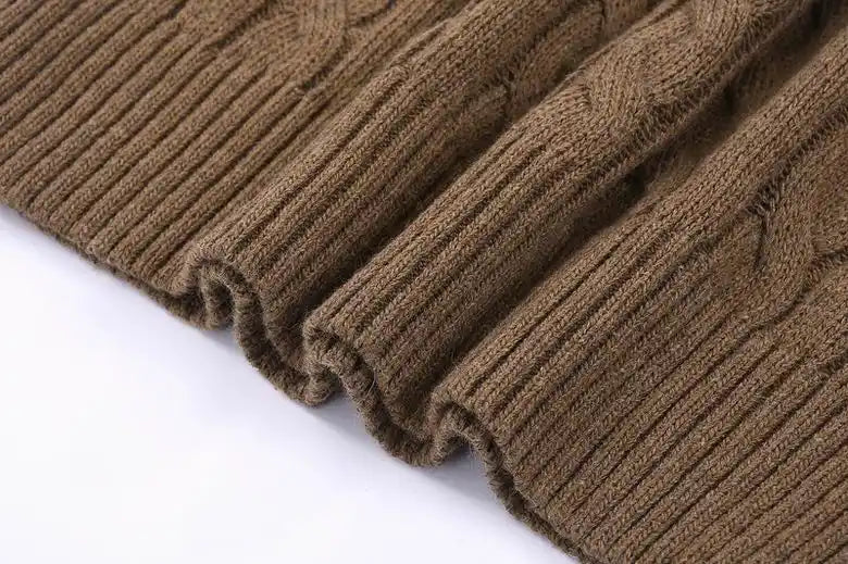 Cable-Knit Cotton Sleeveless Jumper