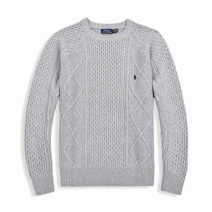 Cable-Knit Textured Jumper
