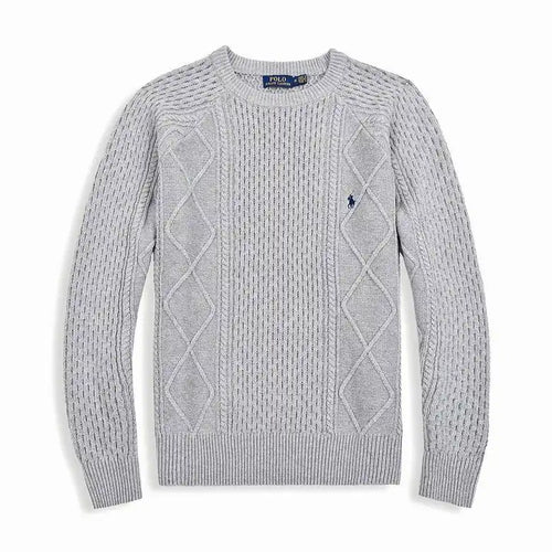 Cable-Knit Textured Jumper