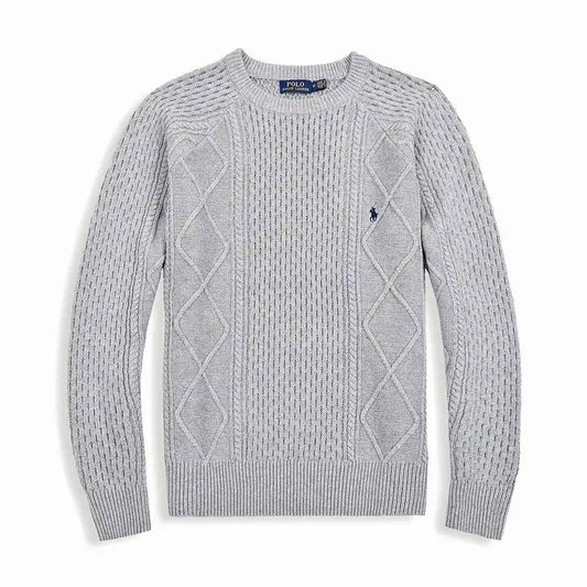 Cable-Knit Textured Jumper