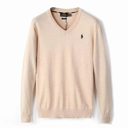 Fit Cotton V-Neck Jumper