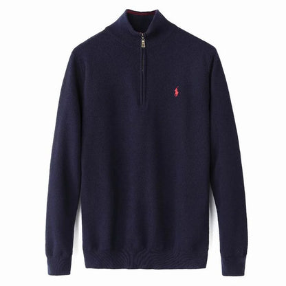 New Textured Cable Quarter-Zip Jumper