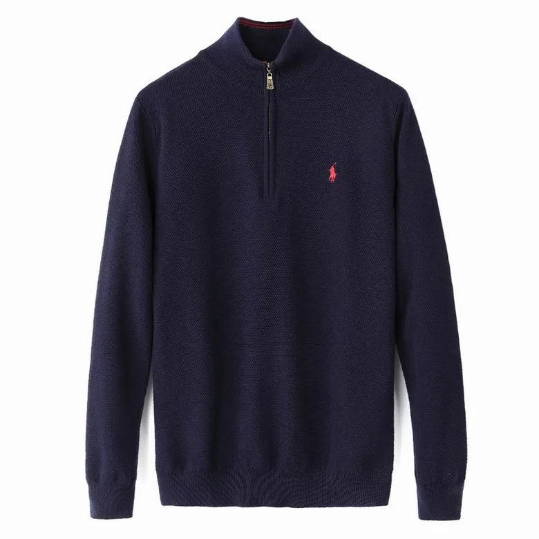 New Textured Cable Quarter-Zip Jumper