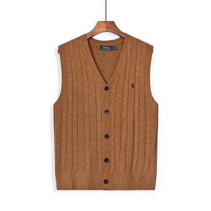 Buttoned Knit Vest