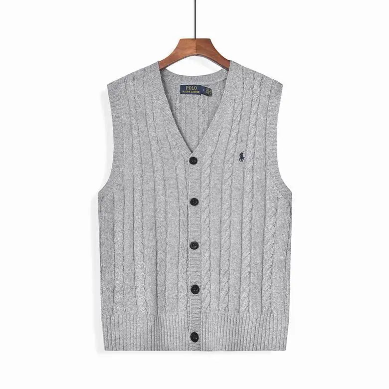 Buttoned Knit Vest