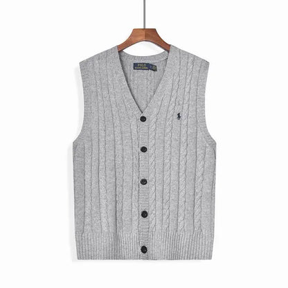 Buttoned Knit Vest