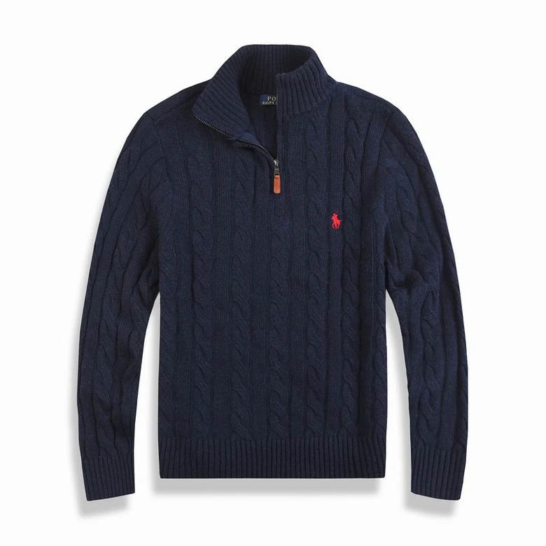 New Cable-Knit Quarter-Zip Jumper