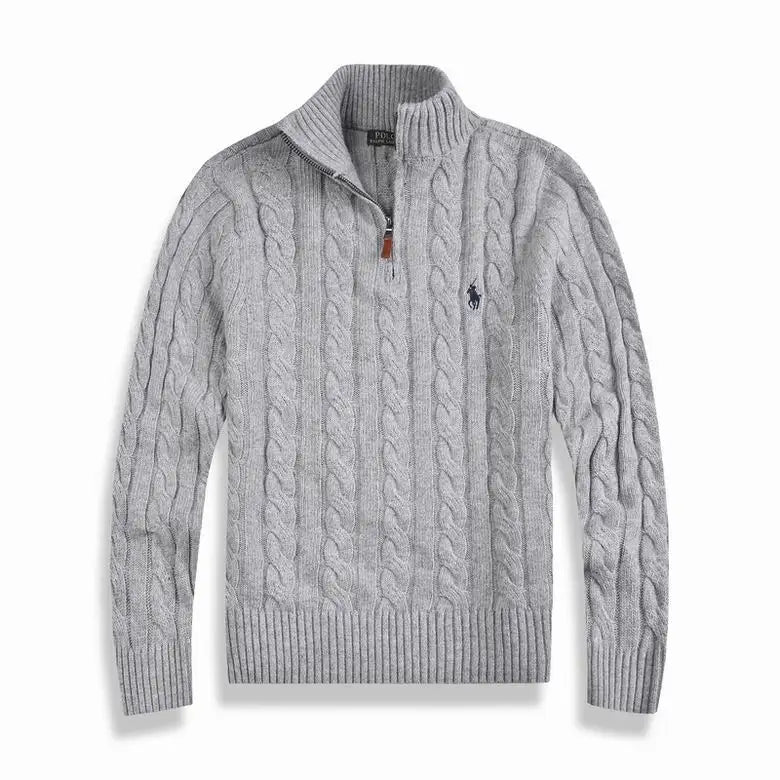 New Cable-Knit Quarter-Zip Jumper