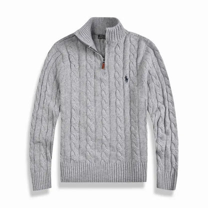 New Cable-Knit Quarter-Zip Jumper