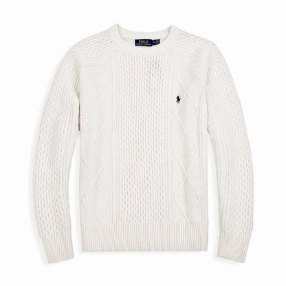 Cable-Knit Textured Jumper