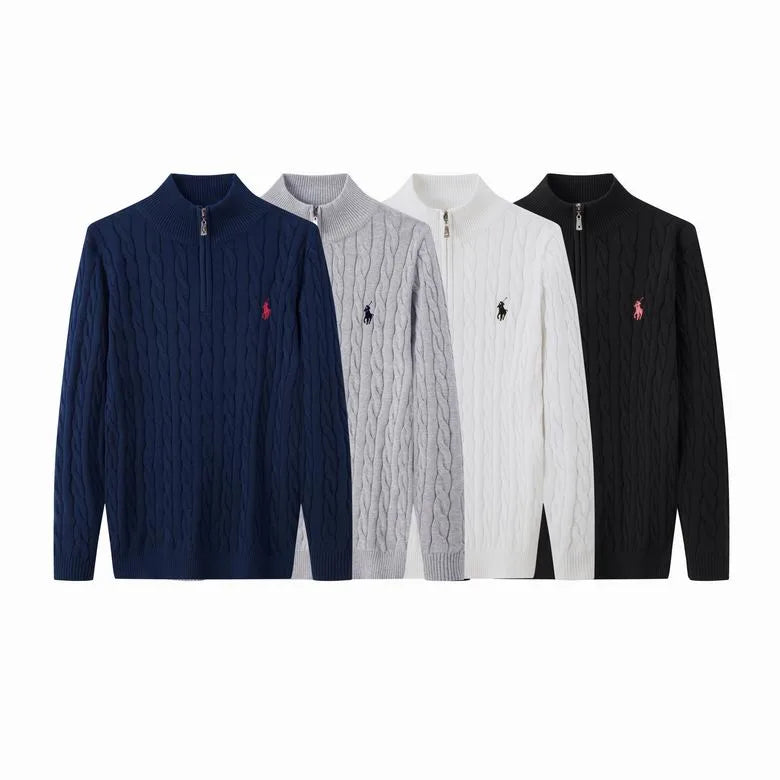 Cable-Knit Cotton Quarter-Zip Jumper