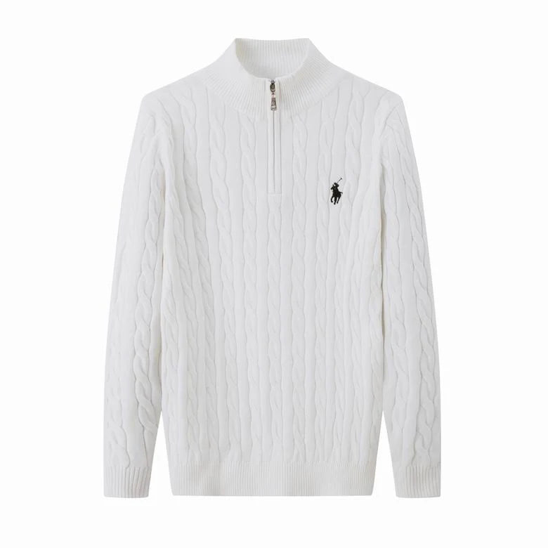 Cable-Knit Cotton Quarter-Zip Jumper