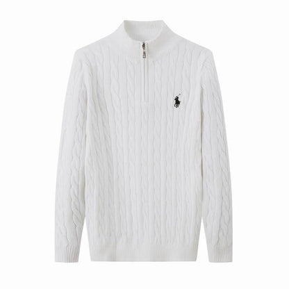 Cable-Knit Cotton Quarter-Zip Jumper