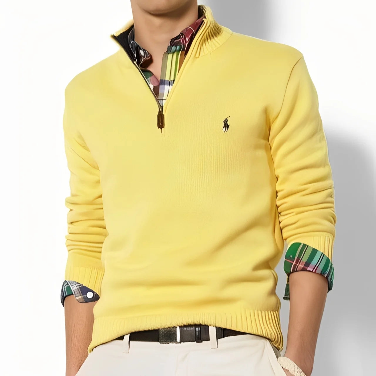 Cable Quarter-Zip Jumper